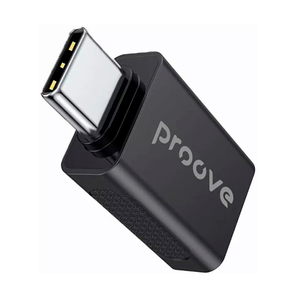 Переходник Proove Extension OTG USB-A to USB Type-C Black (HBEX00101001)