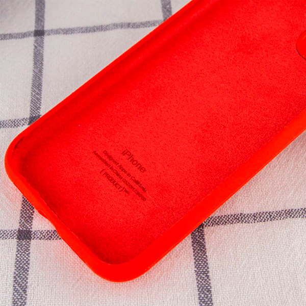 Чехол Soft Touch для Apple iPhone 13/14 Red with Camera Lens Protection
