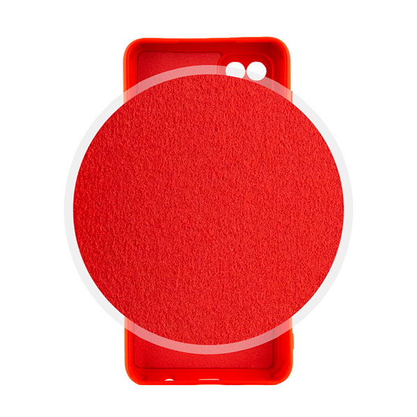 Чехол Original Soft Touch Case for Samsung A12-2021/A125/M12-2021 Red with Camera Lens