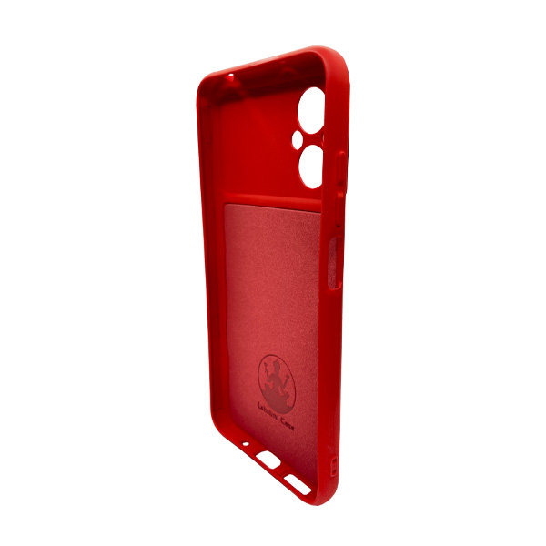 Чехол Original Soft Touch Case for Xiaomi Poco M5/Redmi Note 11R Red with Camera Lens