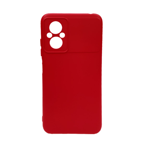 Чехол Original Soft Touch Case for Xiaomi Poco M5/Redmi Note 11R Red with Camera Lens