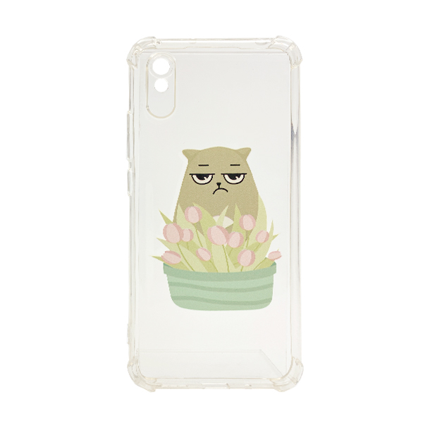 Чохол Wave Cute Case для Xiaomi Redmi 9a Clear Cat is a Mood with Camera Lens