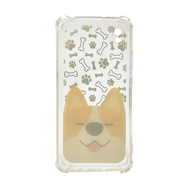 Чехол Wave Cute Case для Xiaomi Redmi 9a Clear Happy Corgi with Camera Lens