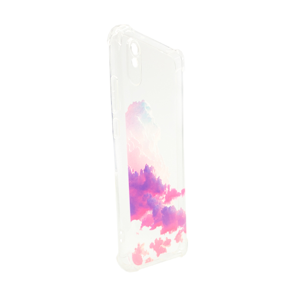 Чехол Wave Above Case для Xiaomi Redmi 9a Clear Purple Sunrise with Camera Lens