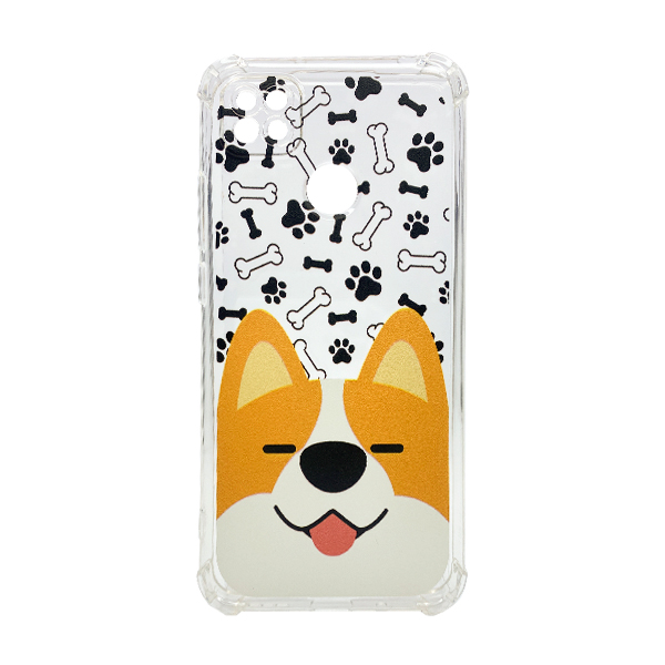 Чохол Wave Cute Case для Xiaomi Redmi 9с/10a Clear Happy Corgi with Camera Lens