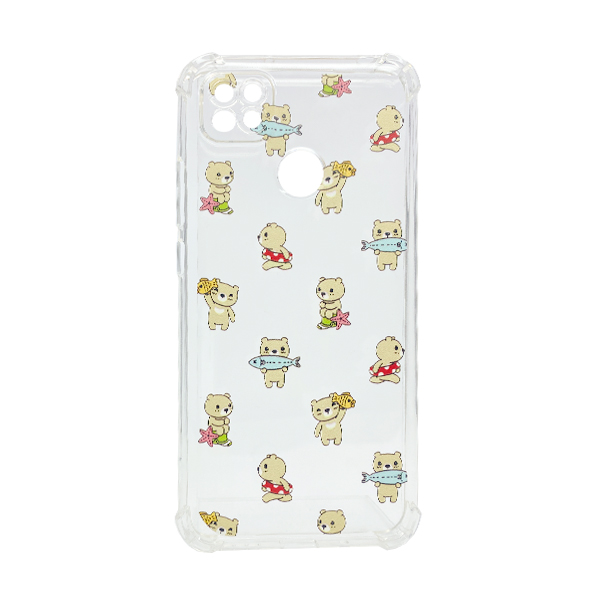 Чехол Wave Cute Case для Xiaomi Redmi 9с/10a Clear Little Bears with Camera Lens