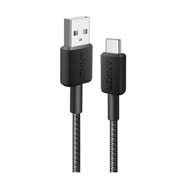 Кабель Anker Powerline 322 USB Type-A to USB Type-C 1.8m Black (A81H6G11)