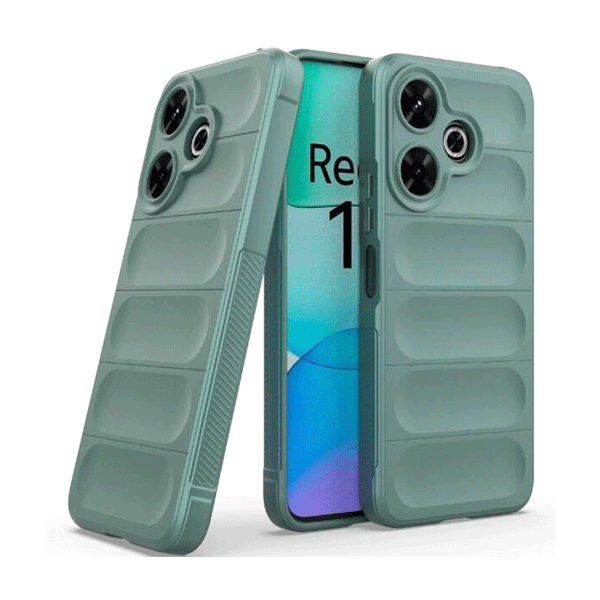 Чехол Cosmic Magic Shield for Xiaomi Redmi 13 4G/Poco M6 4G Dark Green with Camera Lens