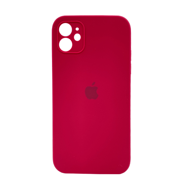 Чохол Soft Touch для Apple iPhone 11 Rose Red with Camera Lens Protection Square