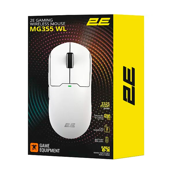 Провідна мишка 2E Gaming MG355 WL White (2E-MG355UWT-WL)