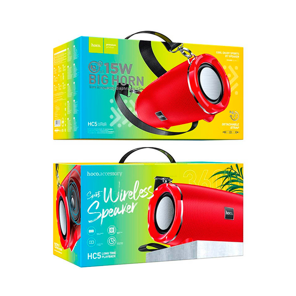 Портативна Bluetooth колонка Hoco HC5 Cool Enjoy Power (Red)
