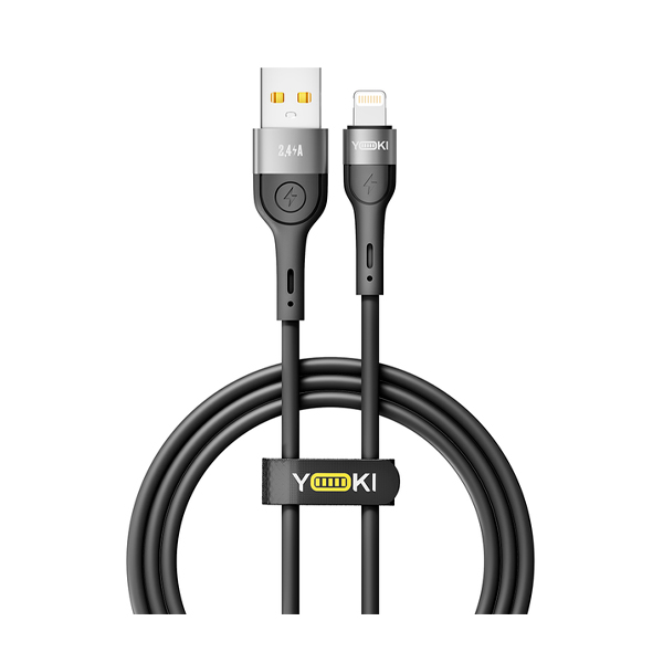 Кабель Yoki Extra YK-EX11 Lightning 2.4A 1.2m Black