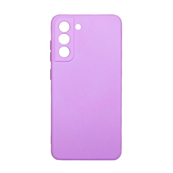 Чехол Original Soft Touch Case for Samsung S21 FE/G990 Purple with Camera Lens