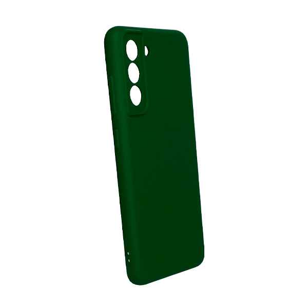 Чохол Original Soft Touch Case for Samsung S21 FE/G990 Dark Green with Camera Lens
