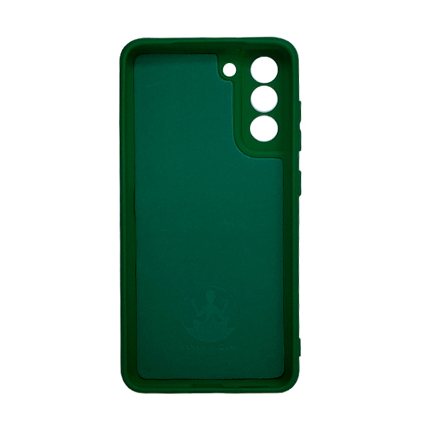 Чехол Original Soft Touch Case for Samsung S21 FE/G990 Dark Green with Camera Lens