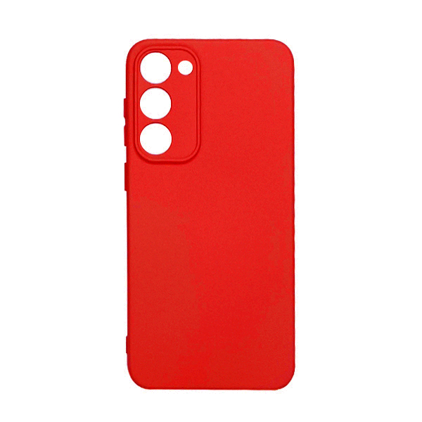 Чехол Original Soft Touch Case for Samsung S23 Plus/S916 Red with Camera Lens