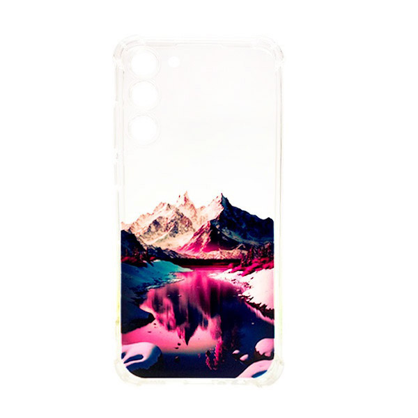 Чехол Wave Above Case для Samsung S23 Plus/S916 Clear Rose Vallery with Camera Lens