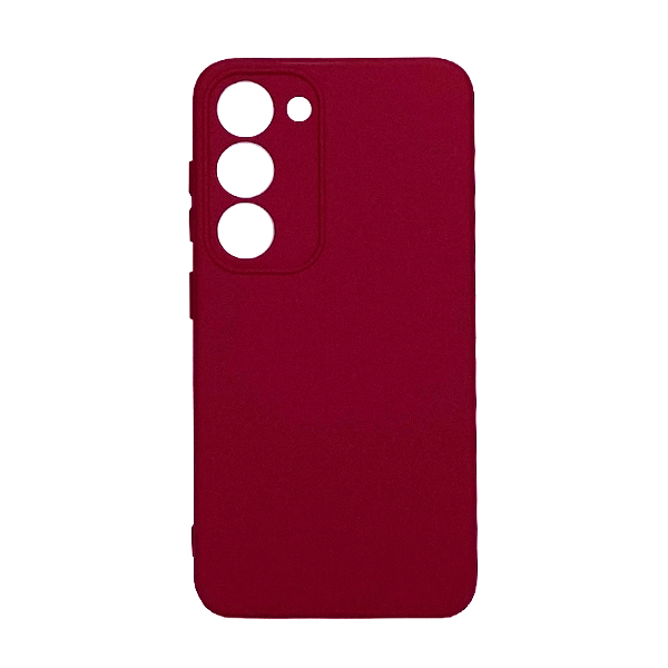Чехол Original Soft Touch Case for Samsung S23 Plus/S916 Marsala with Camera Lens