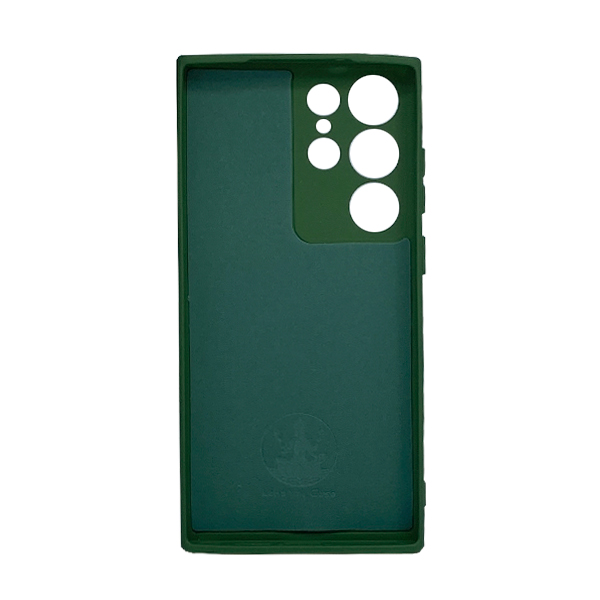 Чехол Original Soft Touch Case for Samsung S23 Ultra/S918 Dark Green with Camera Lens