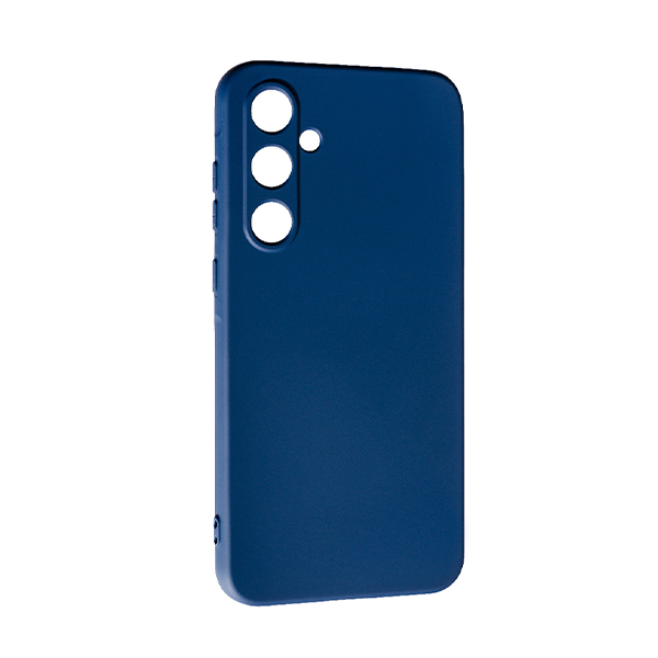 Чехол Original Soft Touch Case for Samsung A35-2024/A356 Midnight Blue with Camera Lens