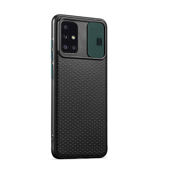 Чехол накладка Camshield TPU для Samsung A51-2020/A515 Black/Green