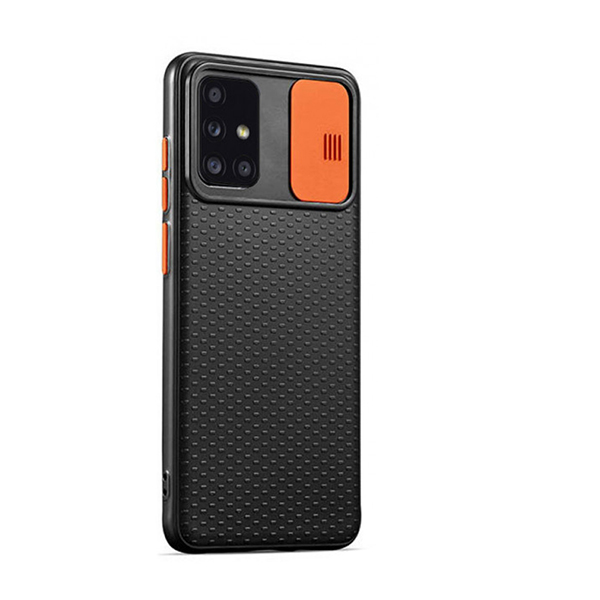 Чохол накладка Camshield TPU для Samsung A51-2020/A515 Black/Orange