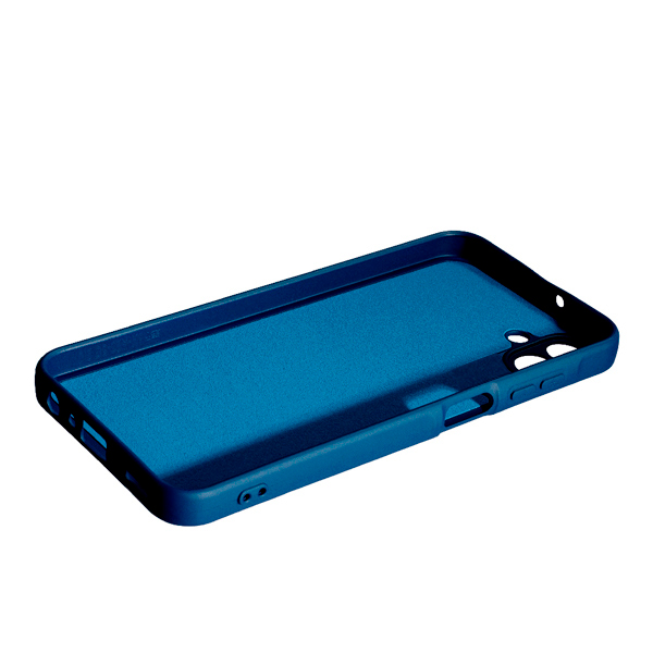 Чехол Original Soft Touch Case for Samsung A06-2024/A065 Dark Blue with Camera Lens