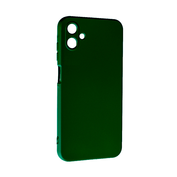 Чехол Original Soft Touch Case for Samsung A06-2024/A065 Dark Green with Camera Lens