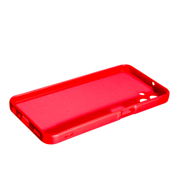 Чехол Original Soft Touch Case for Samsung A06-2024/A065 Red with Camera Lens