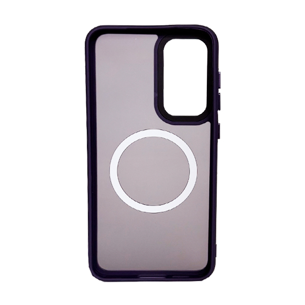 Чохол накладка Mate Plus Metal Buttons Case with MagSafe для Samsung S23 Plus/S916 Deep Purple