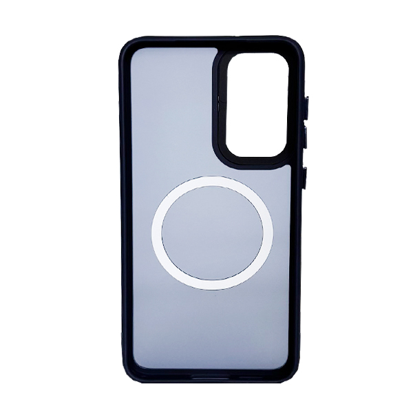 Чохол накладка Mate Plus Metal Buttons Case with MagSafe для Samsung S23 Plus/S916 Midnight  Blue