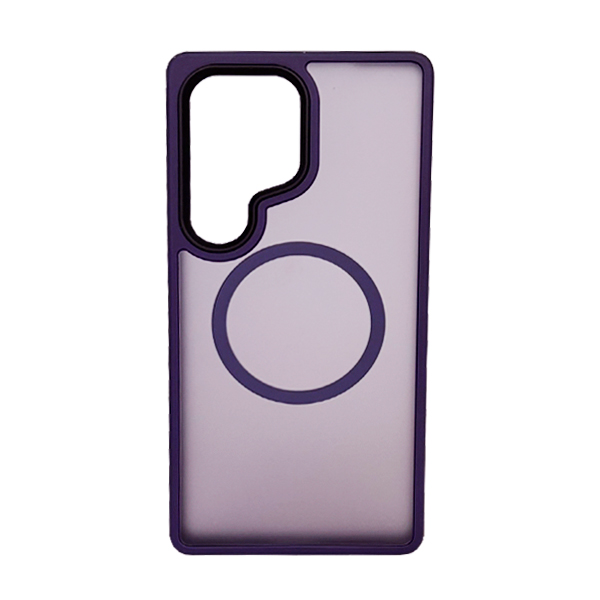 Чохол накладка Mate Plus Metal Buttons Case with MagSafe для Samsung S25 Ultra Deep Purple