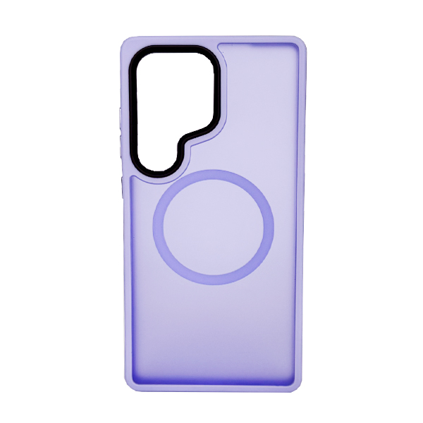 Чохол накладка Mate Plus Metal Buttons Case with MagSafe для Samsung S25 Ultra Light Purple