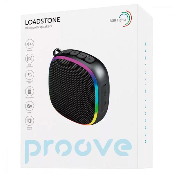 Портативна Bluetooth колонка Proove Loadstone 6W Black