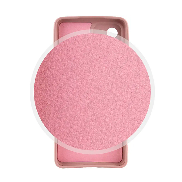 Чехол Original Soft Touch Case for Samsung S21/G991 Pink with Camera Lens