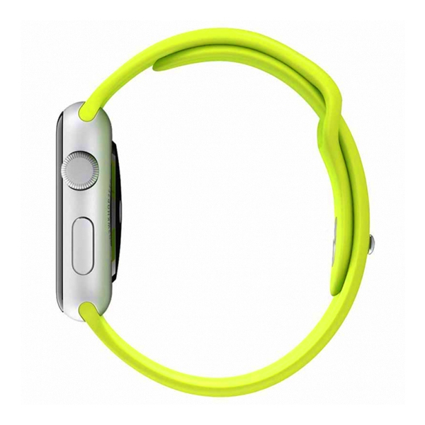 Ремешок для Apple Watch 38mm/40mm Silicone Watch Band Fluorescent Green
