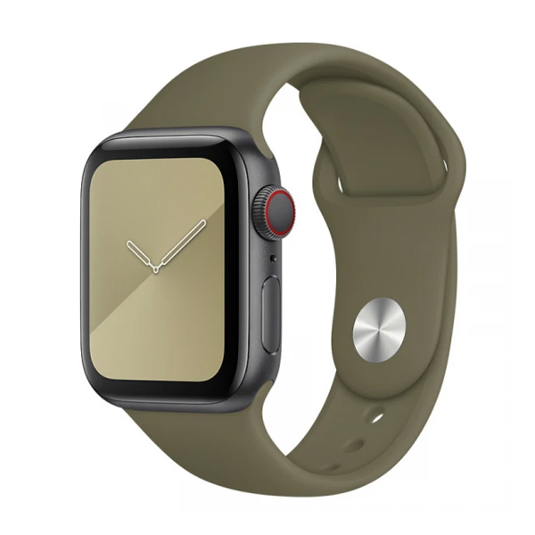Ремешок для Apple Watch 38mm/40mm Silicone Watch Band Khaki