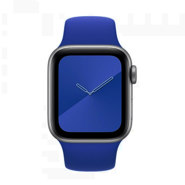 Ремешок для Apple Watch 42mm/44mm Silicone Watch Band Sapphire Blue