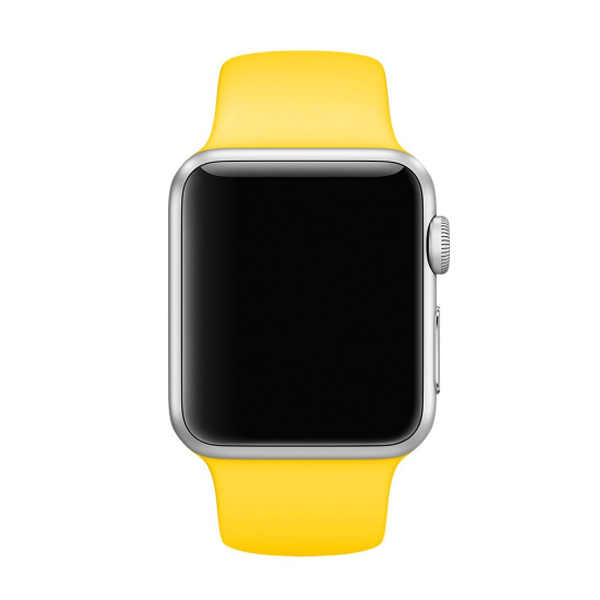 Ремешок для Apple Watch 38mm/40mm Silicone Watch Band Yellow