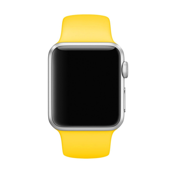Ремешок для Apple Watch 42mm/44mm Silicone Watch Band Yellow
