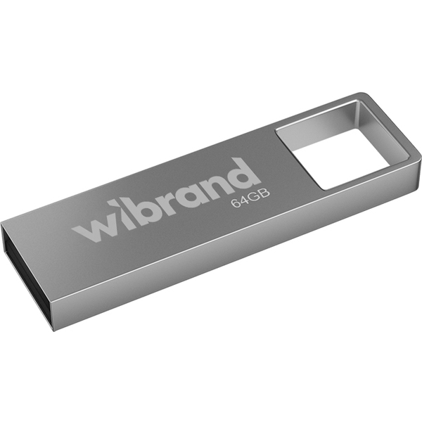 Флешка Wibrand 64GB Shark USB 2.0 Silver (WI2.0/SH64U4S)