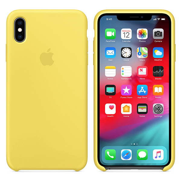 Чехол Soft Touch для Apple iPhone X Yellow