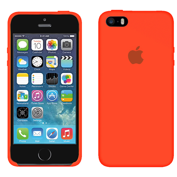 Чехол Soft Touch для Apple iPhone 5/5S Apricot