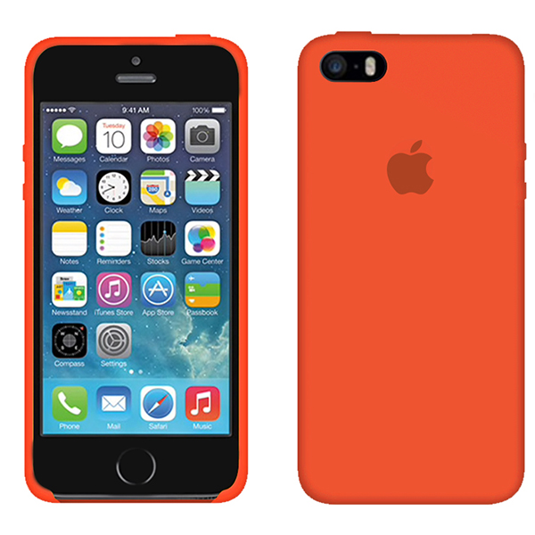 Чехол Soft Touch для Apple iPhone 5/5S Apricot Orange
