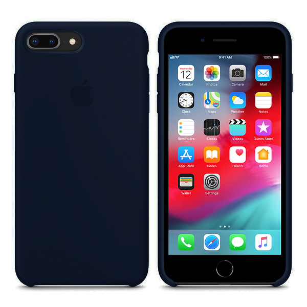 Чехол Soft Touch для Apple iPhone 8 Plus Deep Lake Blue