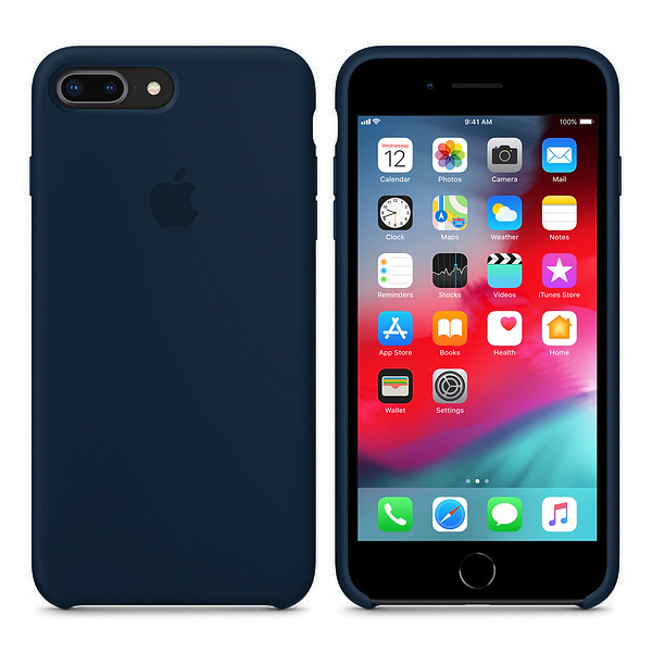 Чохол Soft Touch для Apple iPhone 8 Plus Navy Blue