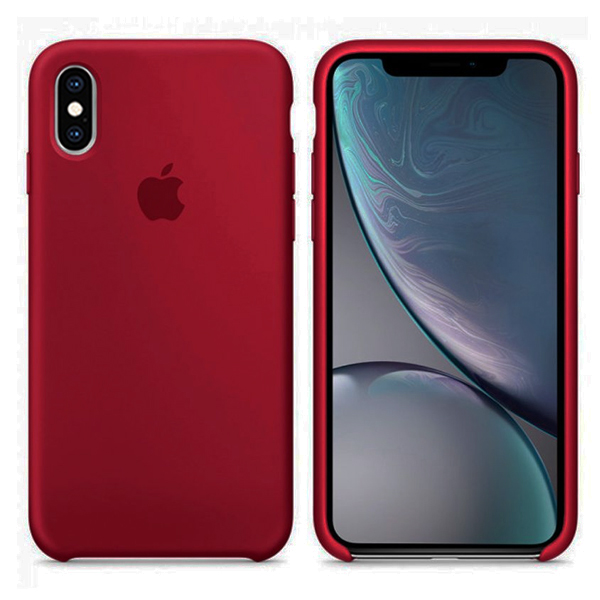 Чехол Soft Touch для Apple iPhone XS Max Pomegranate