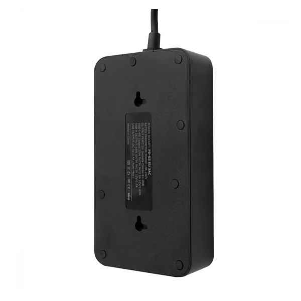 Мережевий подовжувач Proove Power Socket PD-03 (3 розетки + 5 USB + 1 Type-C 20W) 2М Black