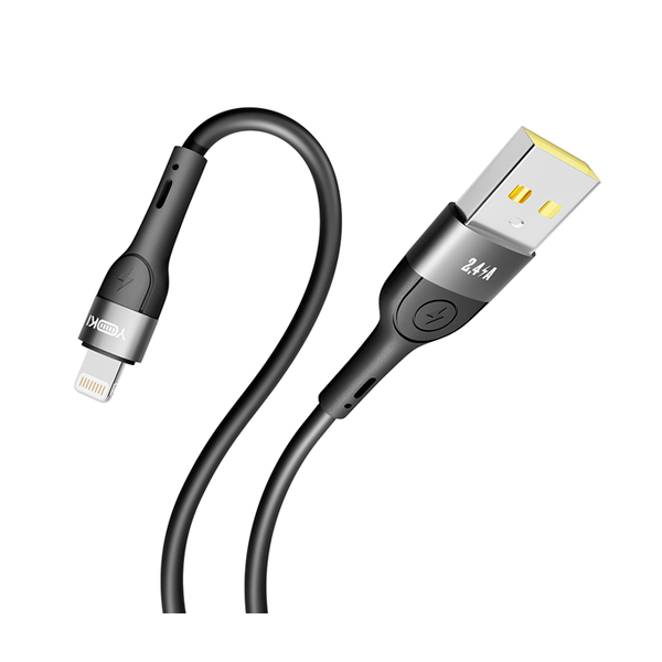 Кабель Yoki Extra YK-EX11 Lightning 2.4A 1.2m Black