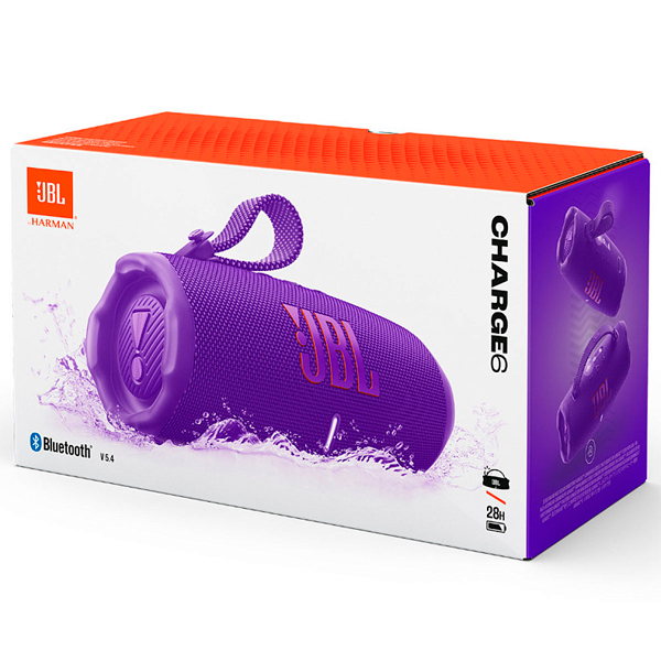 Портативна колонка JBL Charge 6 Purple (JBLCHARGE6PUR)
